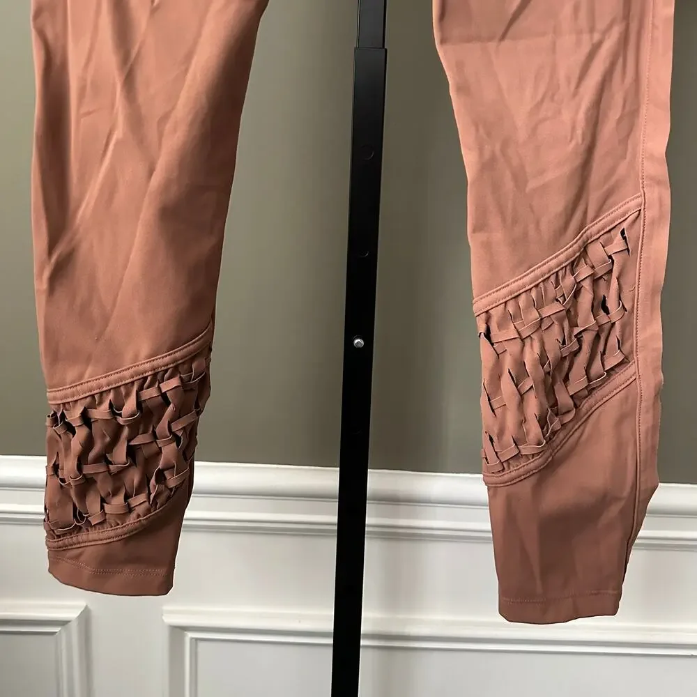 Free People Revelation Leggings Shadowboxer Small Macrame Lattice Yoga - Picture 5 of 6